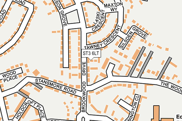 ST3 6LT map - OS OpenMap – Local (Ordnance Survey)