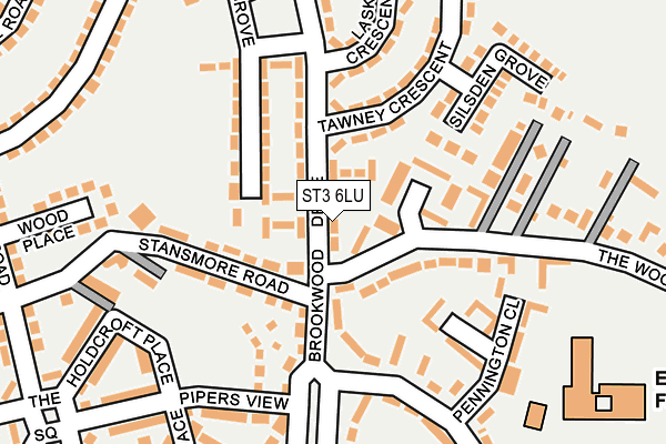 ST3 6LU map - OS OpenMap – Local (Ordnance Survey)