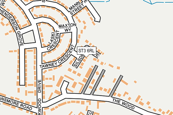ST3 6RL map - OS OpenMap – Local (Ordnance Survey)