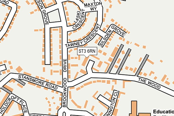 ST3 6RN map - OS OpenMap – Local (Ordnance Survey)