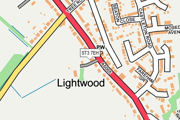 ST3 7EH map - OS OpenMap – Local (Ordnance Survey)