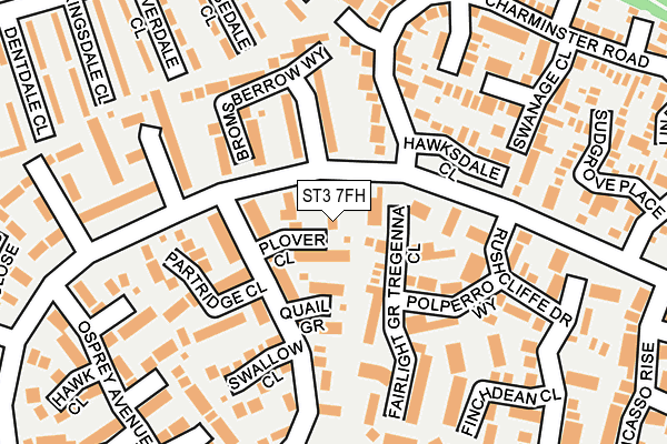 ST3 7FH map - OS OpenMap – Local (Ordnance Survey)