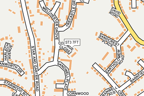 ST3 7FT map - OS OpenMap – Local (Ordnance Survey)