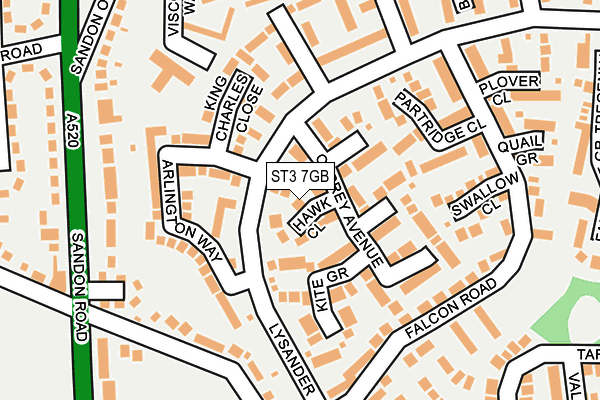 ST3 7GB map - OS OpenMap – Local (Ordnance Survey)