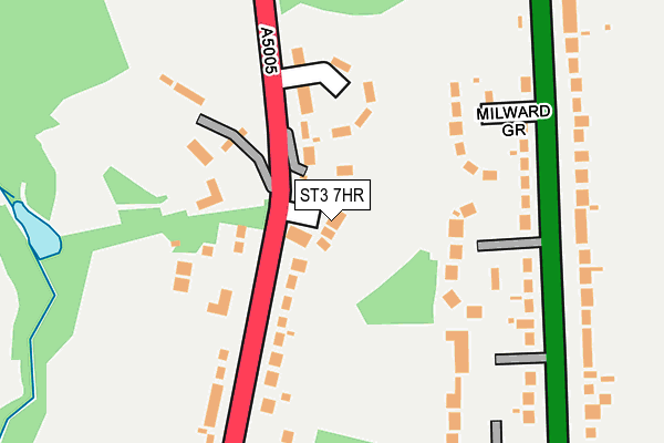 ST3 7HR map - OS OpenMap – Local (Ordnance Survey)