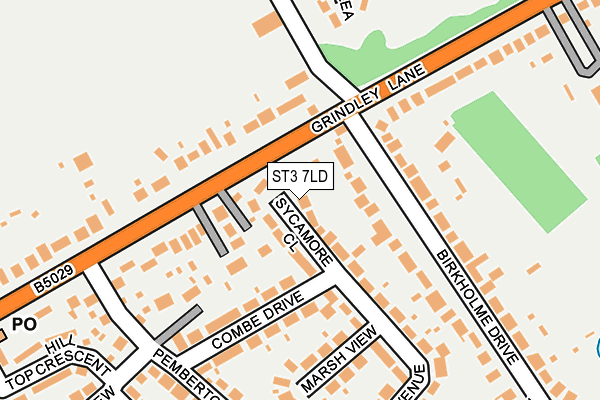 ST3 7LD map - OS OpenMap – Local (Ordnance Survey)