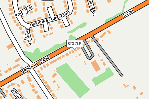 ST3 7LP map - OS OpenMap – Local (Ordnance Survey)