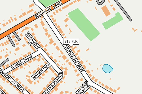 ST3 7LR map - OS OpenMap – Local (Ordnance Survey)