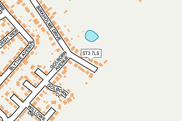 ST3 7LS map - OS OpenMap – Local (Ordnance Survey)