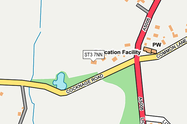 ST3 7NN map - OS OpenMap – Local (Ordnance Survey)
