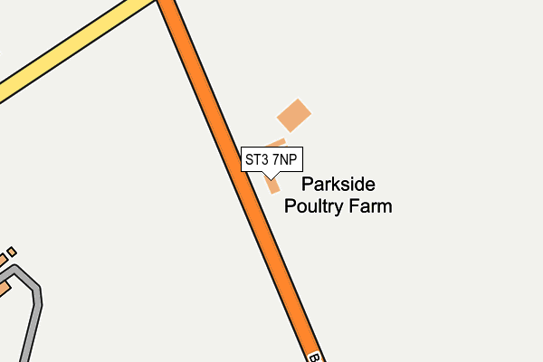 ST3 7NP map - OS OpenMap – Local (Ordnance Survey)