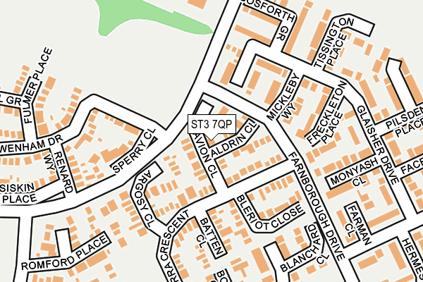 ST3 7QP map - OS OpenMap – Local (Ordnance Survey)