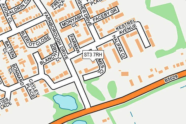 ST3 7RH map - OS OpenMap – Local (Ordnance Survey)