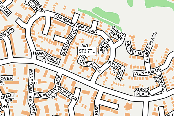 ST3 7TL map - OS OpenMap – Local (Ordnance Survey)