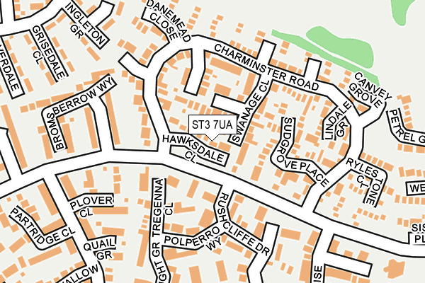 ST3 7UA map - OS OpenMap – Local (Ordnance Survey)
