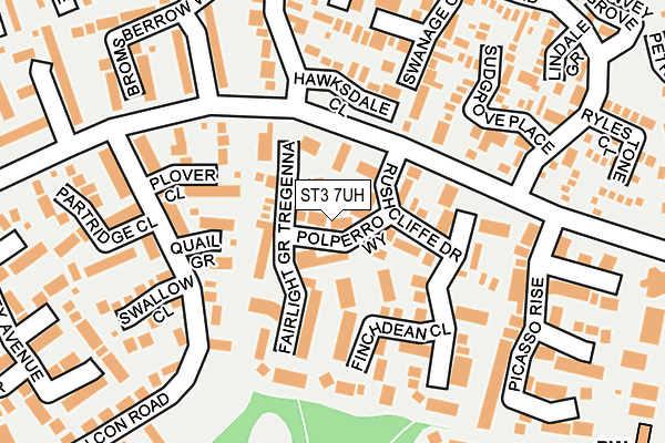 ST3 7UH map - OS OpenMap – Local (Ordnance Survey)