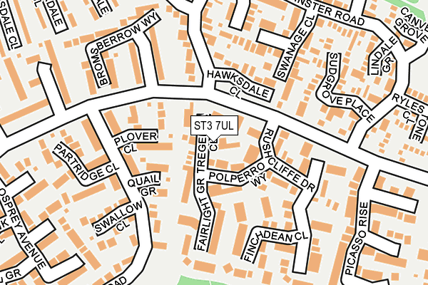 ST3 7UL map - OS OpenMap – Local (Ordnance Survey)