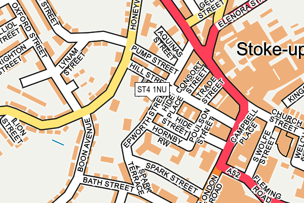 ST4 1NU map - OS OpenMap – Local (Ordnance Survey)