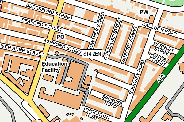ST4 2EN map - OS OpenMap – Local (Ordnance Survey)