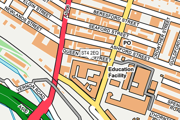 ST4 2EQ map - OS OpenMap – Local (Ordnance Survey)