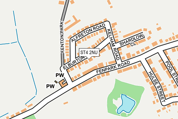 ST4 2NU map - OS OpenMap – Local (Ordnance Survey)