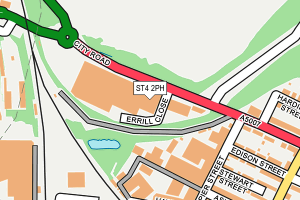Map of YATES YARD LIMITED at local scale