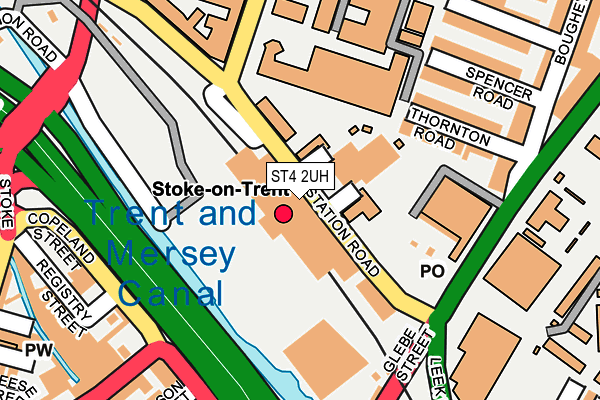 ST4 2UH map - OS OpenMap – Local (Ordnance Survey)