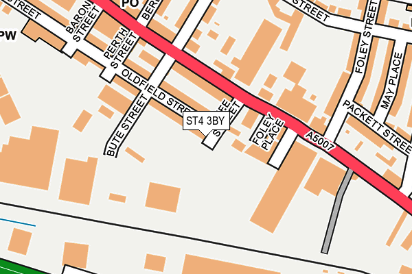 ST4 3BY map - OS OpenMap – Local (Ordnance Survey)