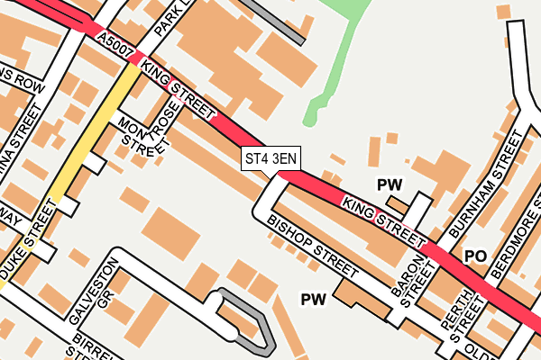 ST4 3EN map - OS OpenMap – Local (Ordnance Survey)