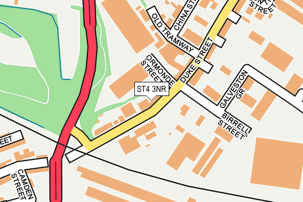 ST4 3NR map - OS OpenMap – Local (Ordnance Survey)