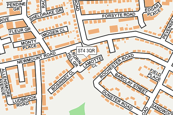 ST4 3QR map - OS OpenMap – Local (Ordnance Survey)