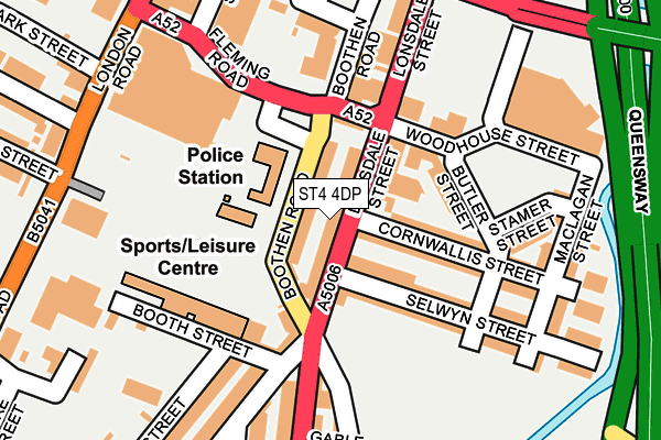 ST4 4DP map - OS OpenMap – Local (Ordnance Survey)