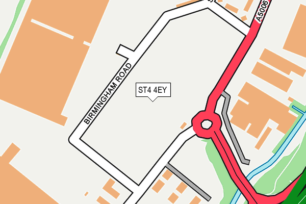 ST4 4EY map - OS OpenMap – Local (Ordnance Survey)
