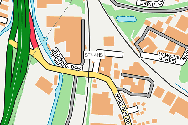 ST4 4HS map - OS OpenMap – Local (Ordnance Survey)