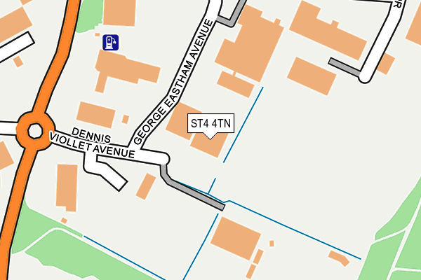 ST4 4TN map - OS OpenMap – Local (Ordnance Survey)