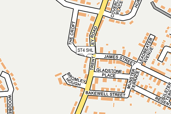 ST4 5HL map - OS OpenMap – Local (Ordnance Survey)