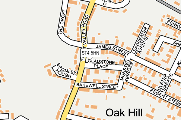 ST4 5HN map - OS OpenMap – Local (Ordnance Survey)