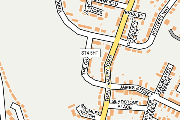 ST4 5HT map - OS OpenMap – Local (Ordnance Survey)