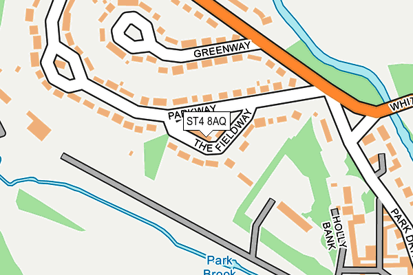 ST4 8AQ map - OS OpenMap – Local (Ordnance Survey)