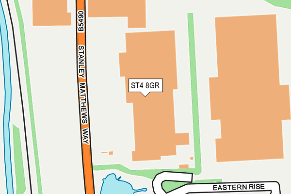 ST4 8GR map - OS OpenMap – Local (Ordnance Survey)