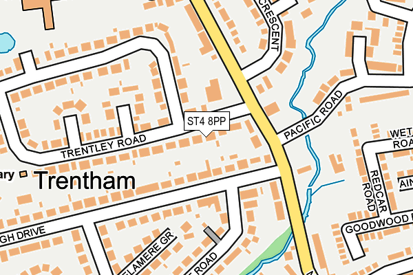 ST4 8PP map - OS OpenMap – Local (Ordnance Survey)