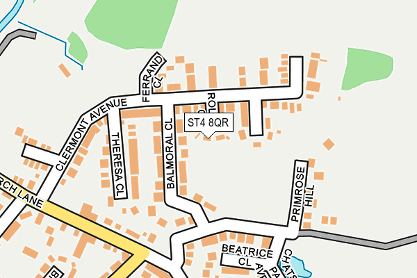ST4 8QR map - OS OpenMap – Local (Ordnance Survey)