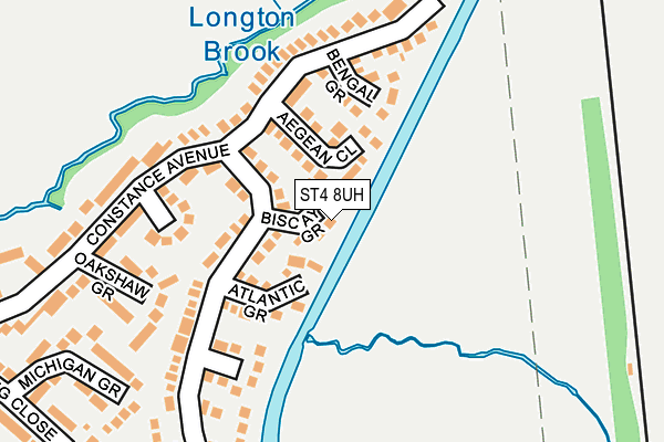 ST4 8UH map - OS OpenMap – Local (Ordnance Survey)