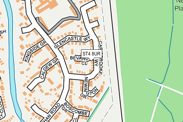 ST4 8UR map - OS OpenMap – Local (Ordnance Survey)