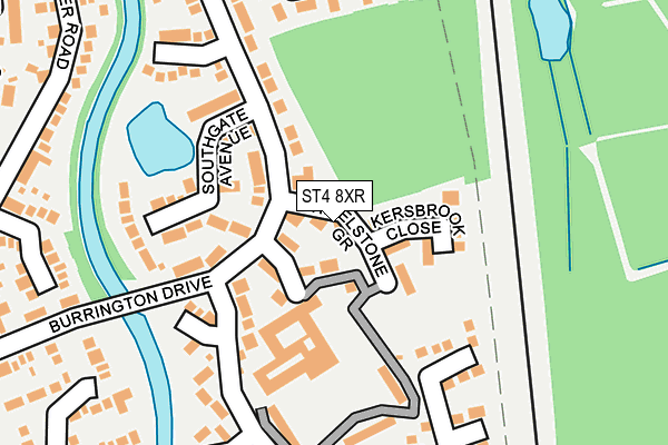 ST4 8XR map - OS OpenMap – Local (Ordnance Survey)