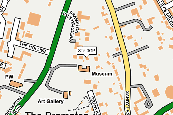 ST5 0GP map - OS OpenMap – Local (Ordnance Survey)