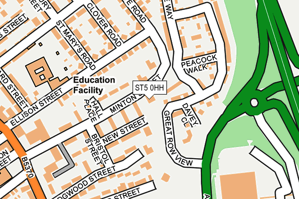 ST5 0HH map - OS OpenMap – Local (Ordnance Survey)