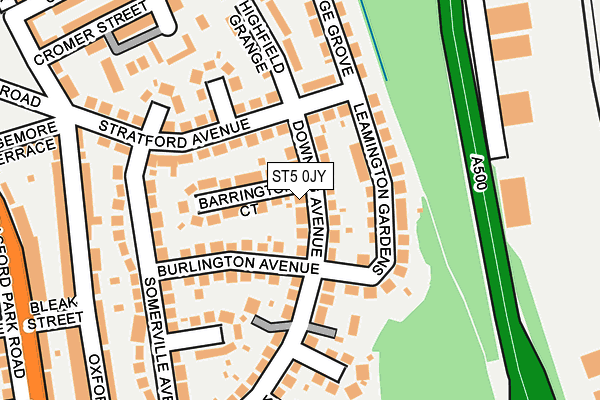 ST5 0JY map - OS OpenMap – Local (Ordnance Survey)