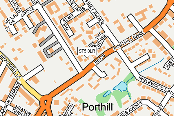 ST5 0LR map - OS OpenMap – Local (Ordnance Survey)