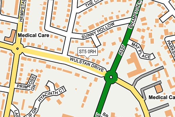 ST5 0RH map - OS OpenMap – Local (Ordnance Survey)